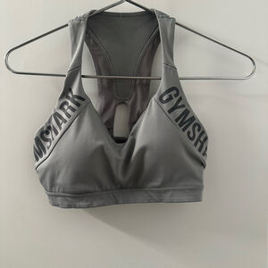 Gymshark GS Power Strappy Sport Bra | Grey | S